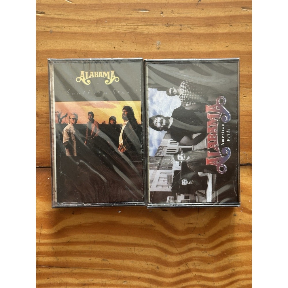 New Alabama Cassettes Lot Of 2 American Pride &‎ Southern Star Country Music